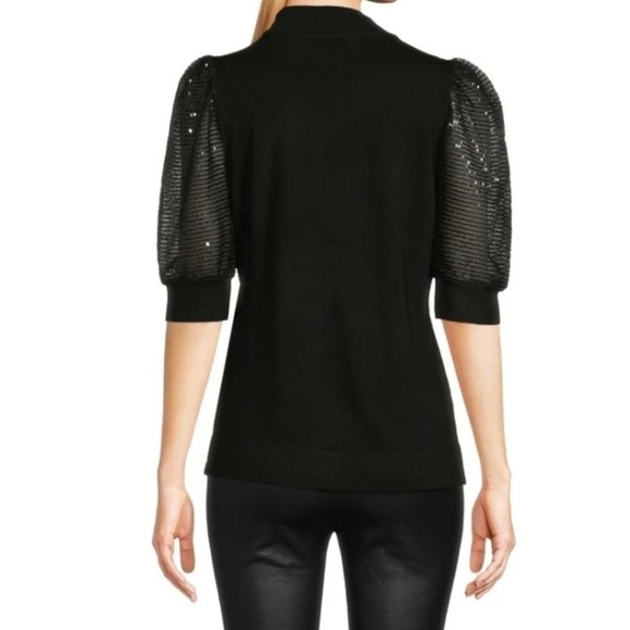 CARMEN Puff Sleeve Mock Turtleneck Goth Wimsigoth Witchy Hipster - Picture 5 of 7